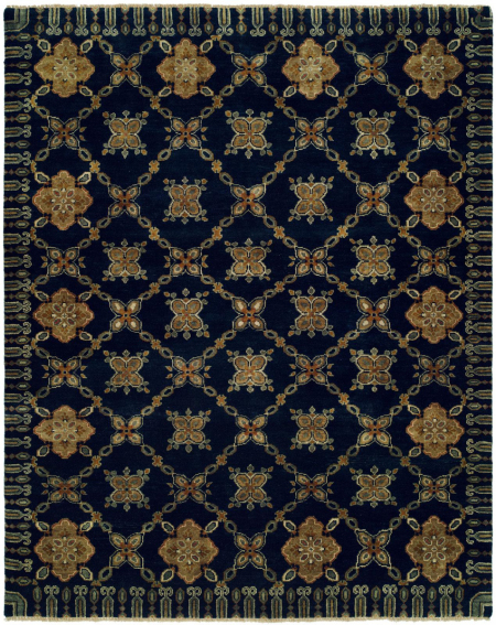 047 AN Midnight Blue Kalaty Rugs