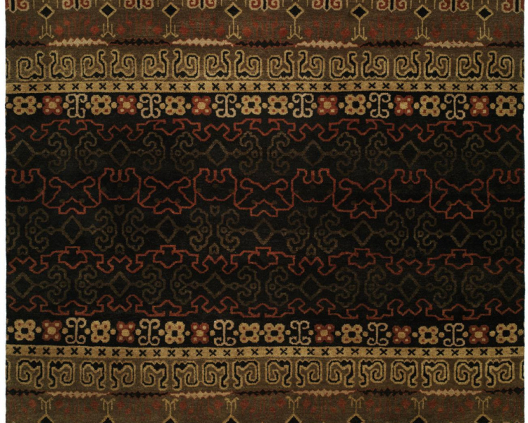 056 AN Black / Rust Tones Tucson Rug Store