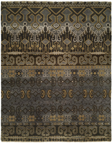 055 AN Slate Grey / Brown Saddlebrooke Rugs