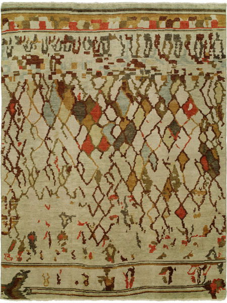 795 BR Boho Linen Area Rug | Boho Chic