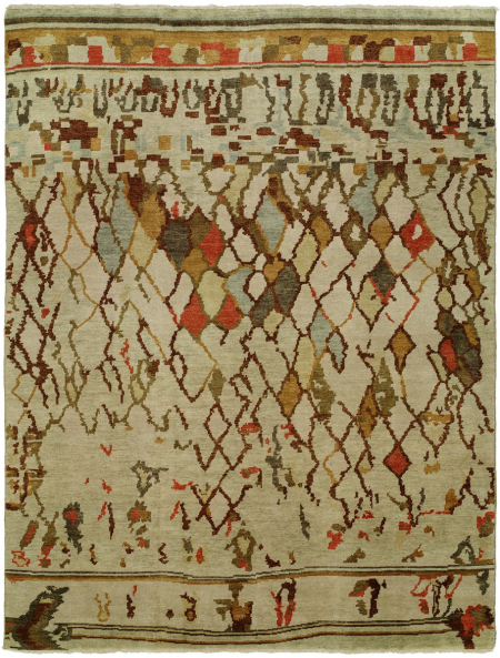 795 BR Boho Linen Area Rug | Boho Chic