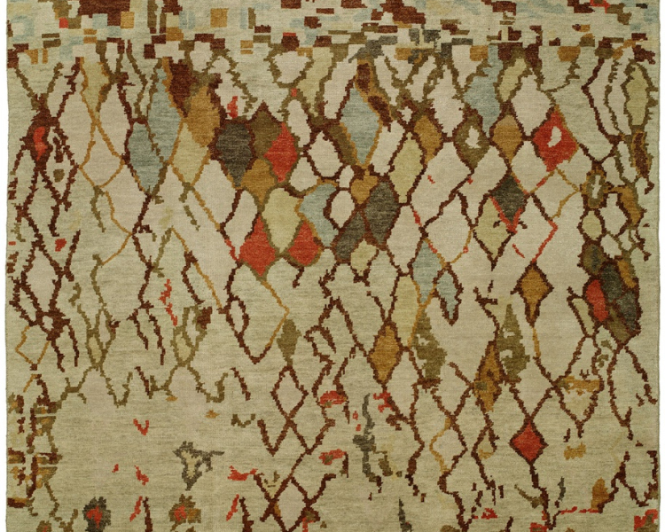 795 BR Boho Linen Area Rug | Boho Chic