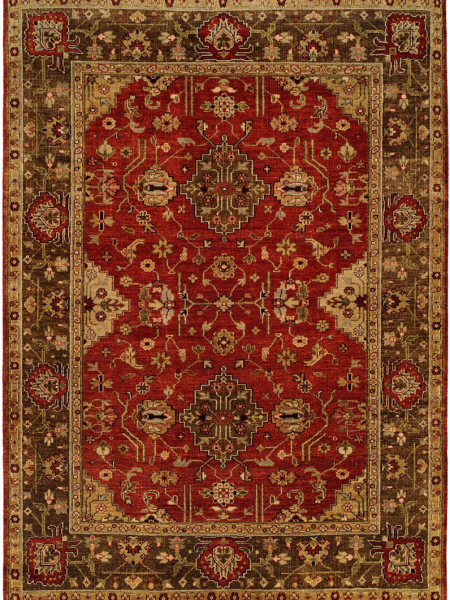 508 BG Rust/Brown dining room rug