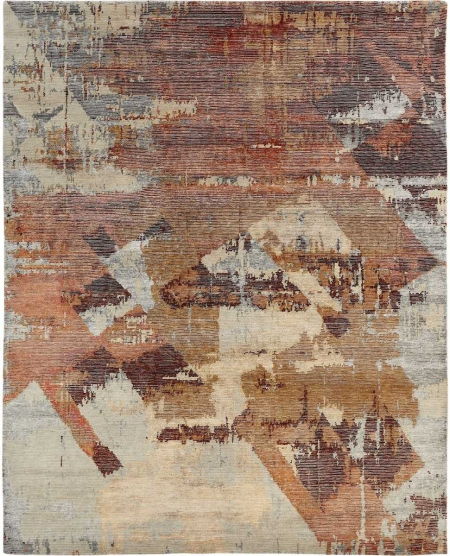 372 ER Rust Tones | Elara Area Rugs