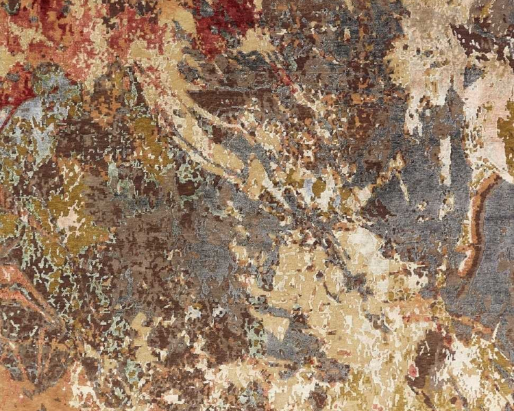 582 EQ  Multi Abstract Area Rug | Contemporary Area Rugs