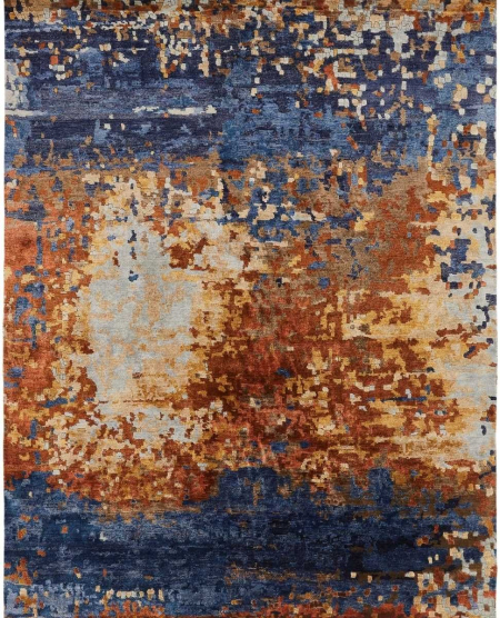 585 EQ Indigo/Spice Area Rug | Tucson Rugs