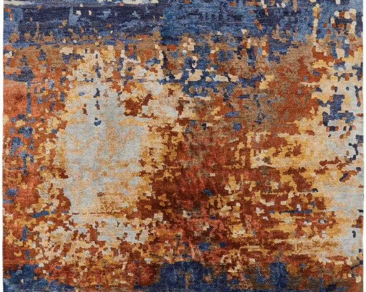 585 EQ Indigo/Spice Area Rug | Tucson Rugs