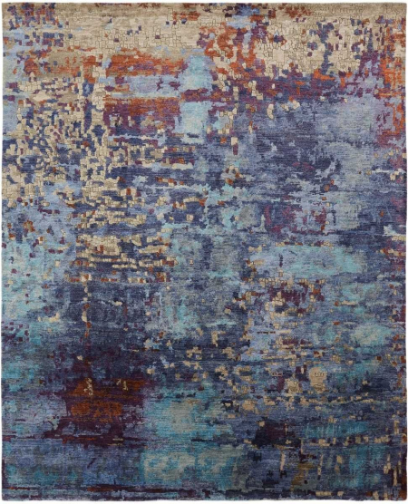 586 EQ Blue Tones/Multi Area Rug | Rugs Near Me