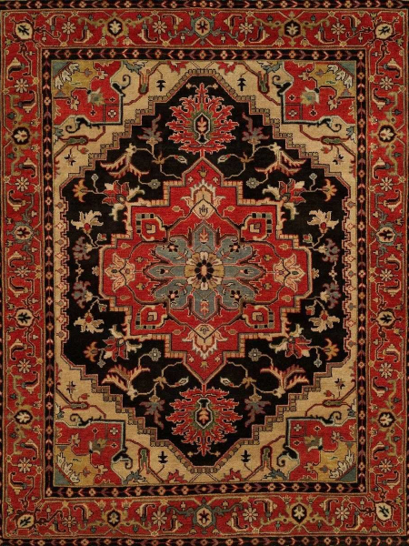 080 HR Ebony / Brick Area Rugs