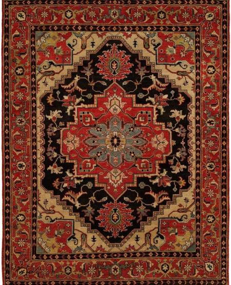 080 HR Ebony / Brick Area Rugs