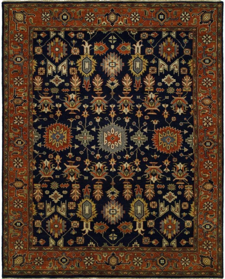 084 HR Navy Brick Area Rugs