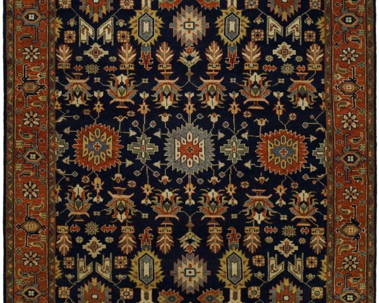 084 HR Navy Brick Area Rugs