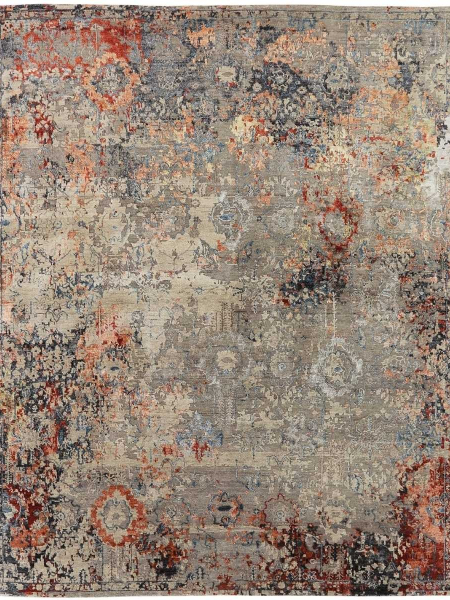 435 HZ Vintage Grey/Multi Area Rug