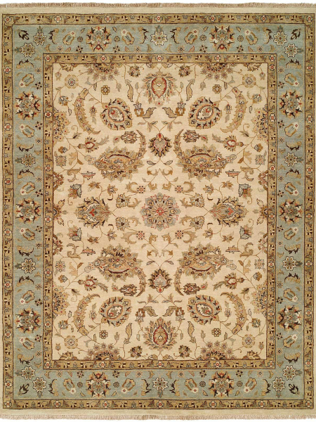 988 PH Ivory / Light Blue Rug | 7x10 area rug