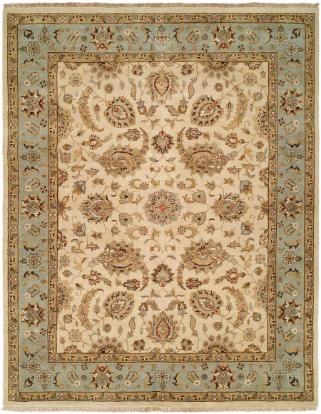 988 PH Ivory / Light Blue Rug | 7x10 area rug