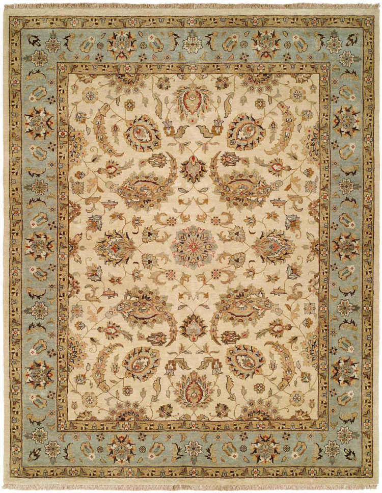 988 PH Ivory / Light Blue Rug | 7x10 area rug