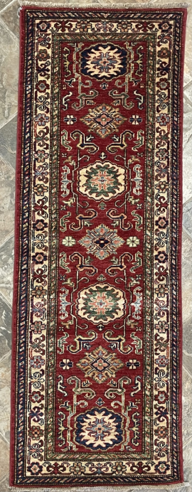 433 Kazak | Wool Rug | 1.11x5.7