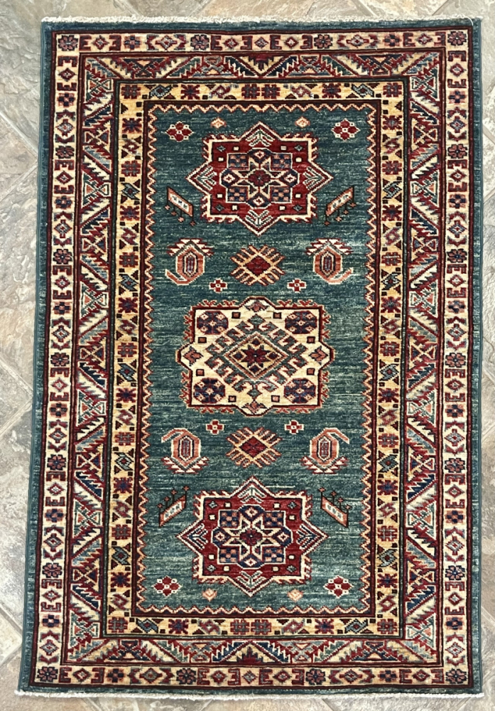 67 Super Kazak | Wool Rug | 2.9x4.2