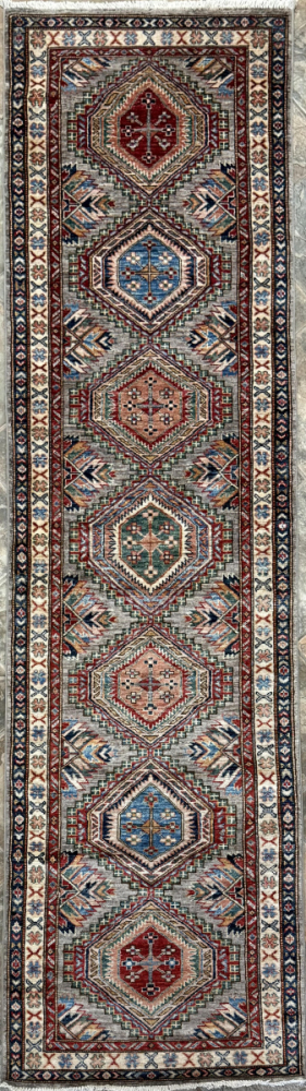 109 Super Kazak | Wool Rug | 2.7x9.6