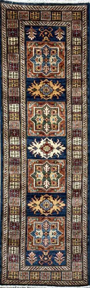 123 Super Kazak | Wool Rug | 1.11x6.1