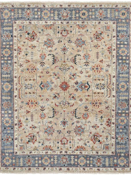 190 KN Oatmeal/Denim Area Rugs