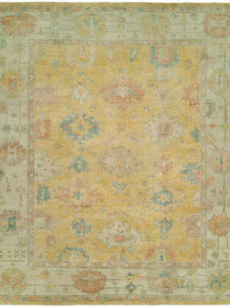 126 KZ Gold Linen Area Rug