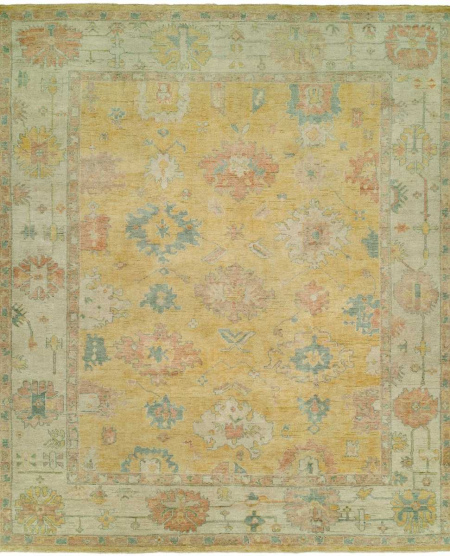 126 KZ Gold Linen Area Rug