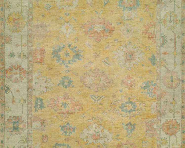 126 KZ Gold Linen Area Rug
