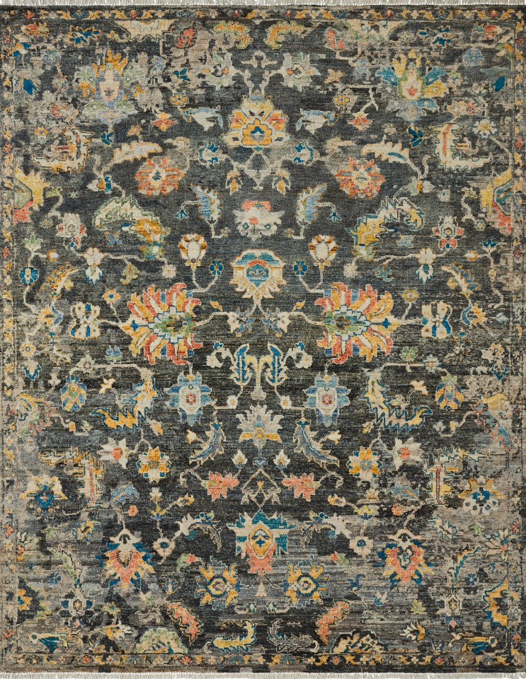 Dark charcoal rug