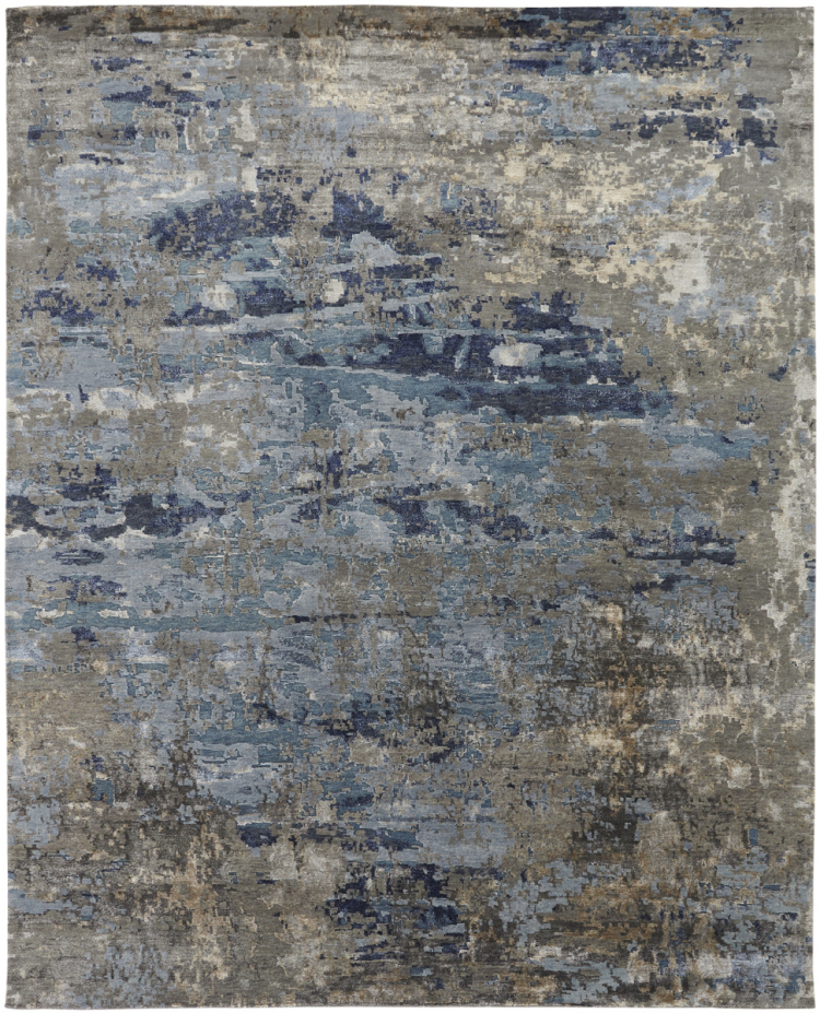 386 NL  Sandstorm Blue Rug | Custom Rugs