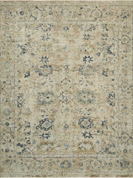 807 LR Parchment/Blue Tones Area Rugs