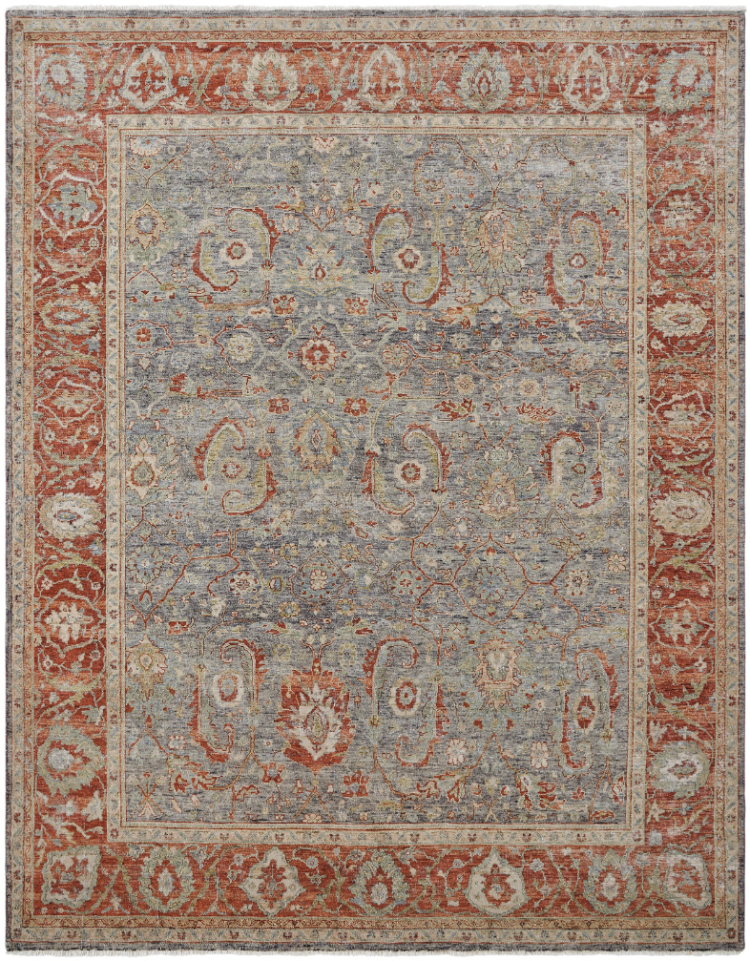 813 LR Greyish/Russet Area Rugs