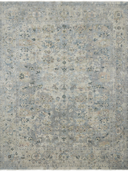 817 LR Ecru/Blues Area Rugs