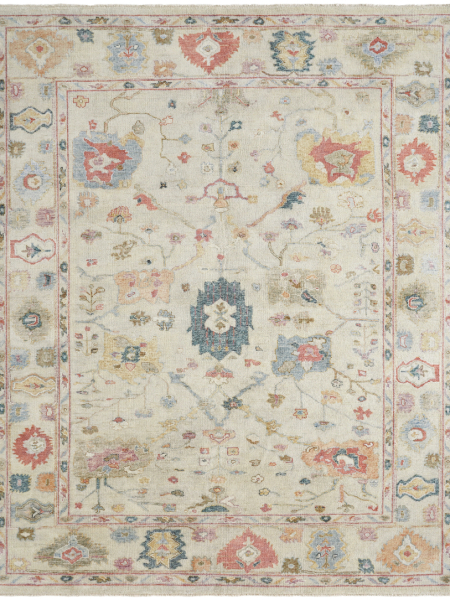 185 MG Vintage Linen/Rose Multi Area Rug