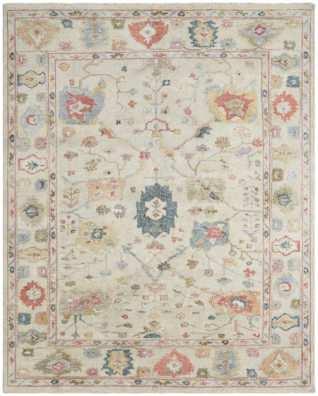 185 MG Vintage Linen/Rose Multi Area Rug