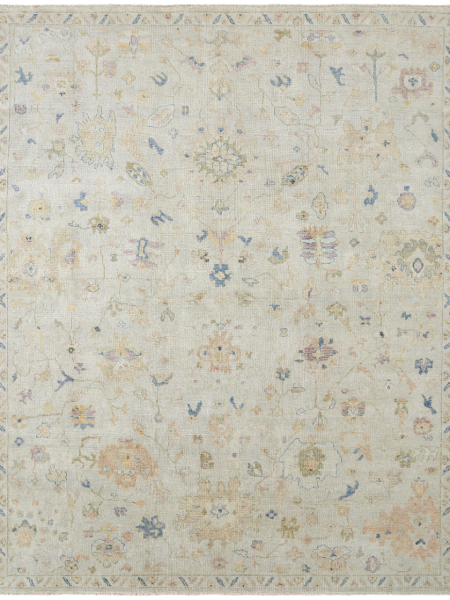 188-MG Antique White/Soft Pastels Area Rug