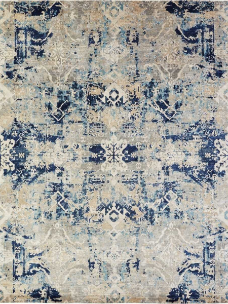 169 ML Travertine Indigo Area Rug