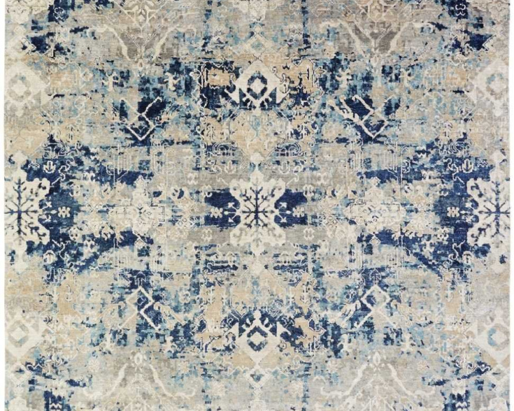 169 ML Travertine Indigo Area Rug