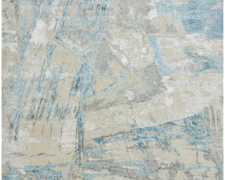 Azure/Greys Area Rug