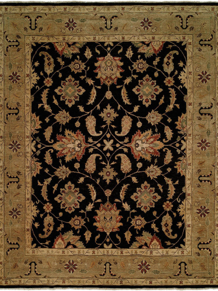 447 OU Black/Camel | Extra Large Rugs