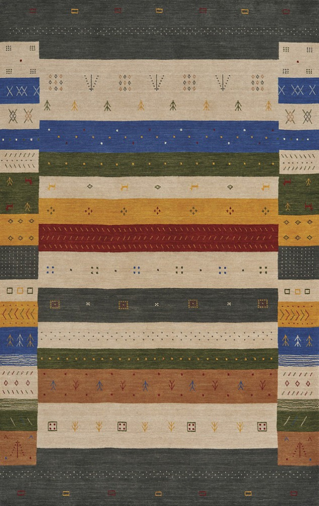 900-Multi S Gabbeh Rug