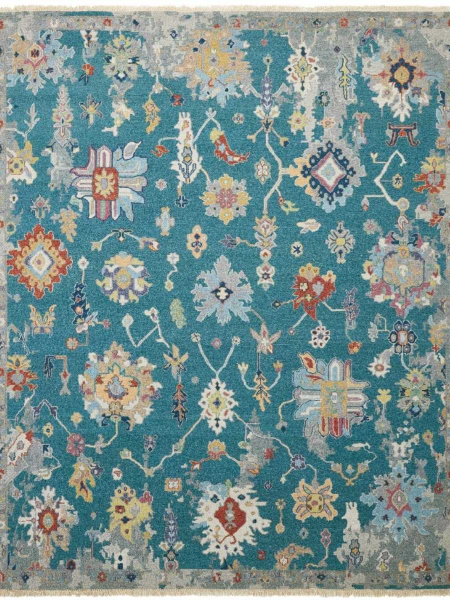 1182 SK Teal Multi Area Rugs