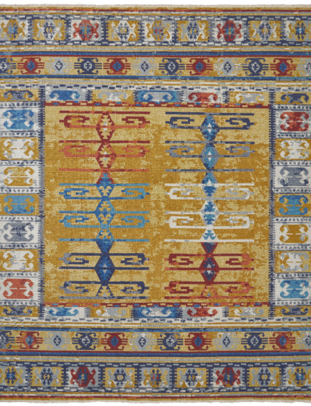 1186-SK-Saffron-Multi Area Rugs