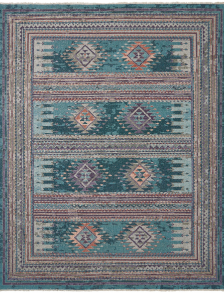 1187-SK-Teal-Tones Area Rugs