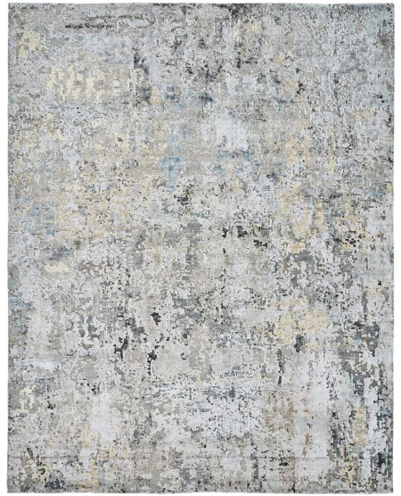 714 SO Grey Tones Sand Abstract Area Rugs