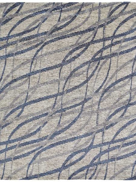 607 VS Ivory Indigo Swirl Rugs