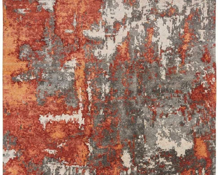 517 ZF Rust Steel Area Rug