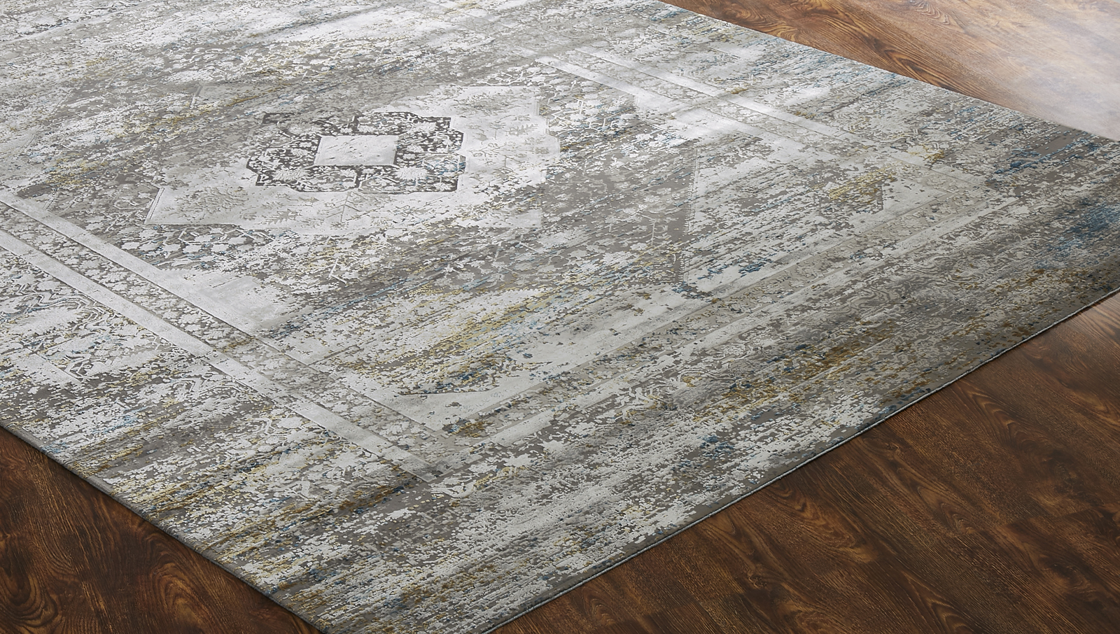 Contemporary grey rug